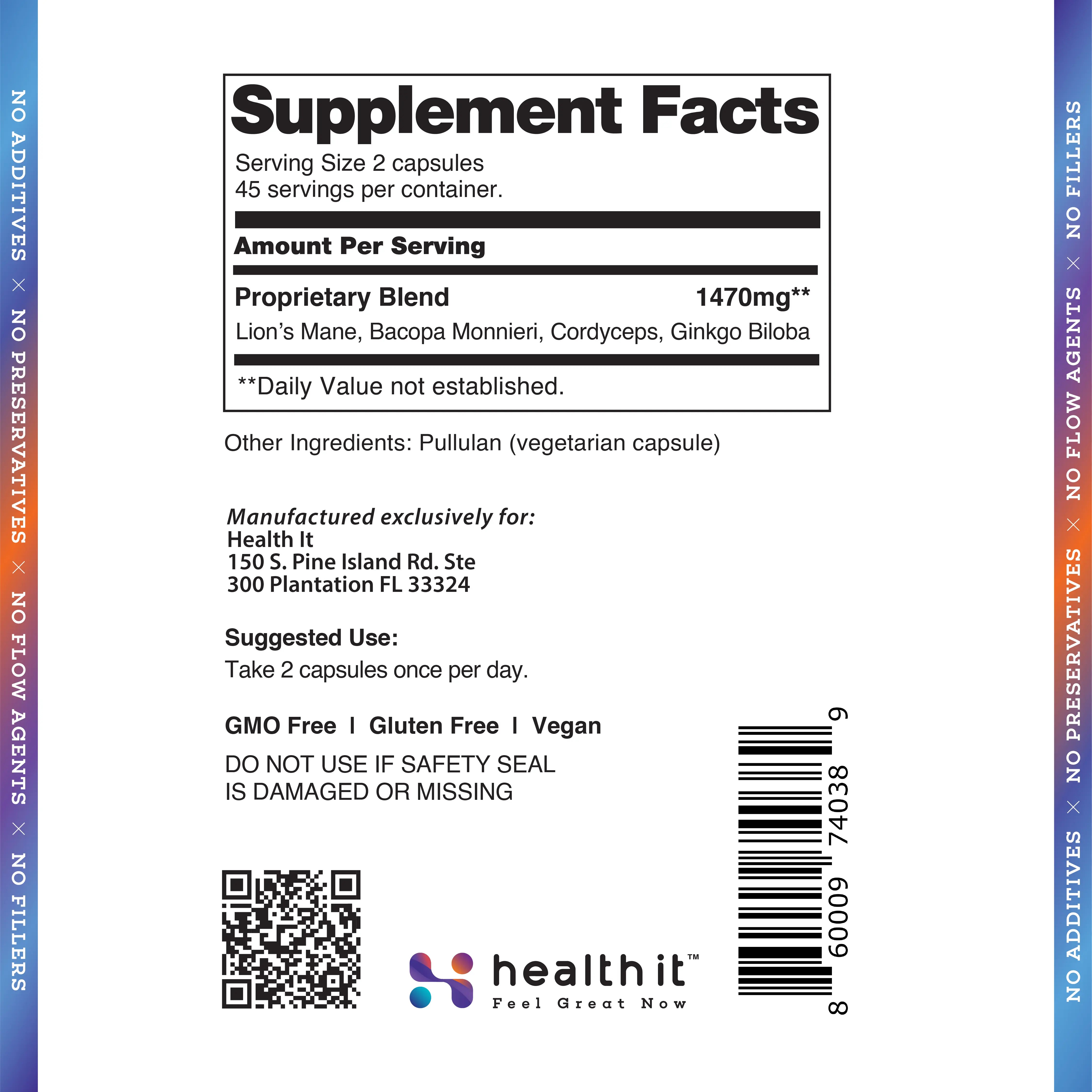 Brain Boost™ – Focus & Cognitive Support Health It