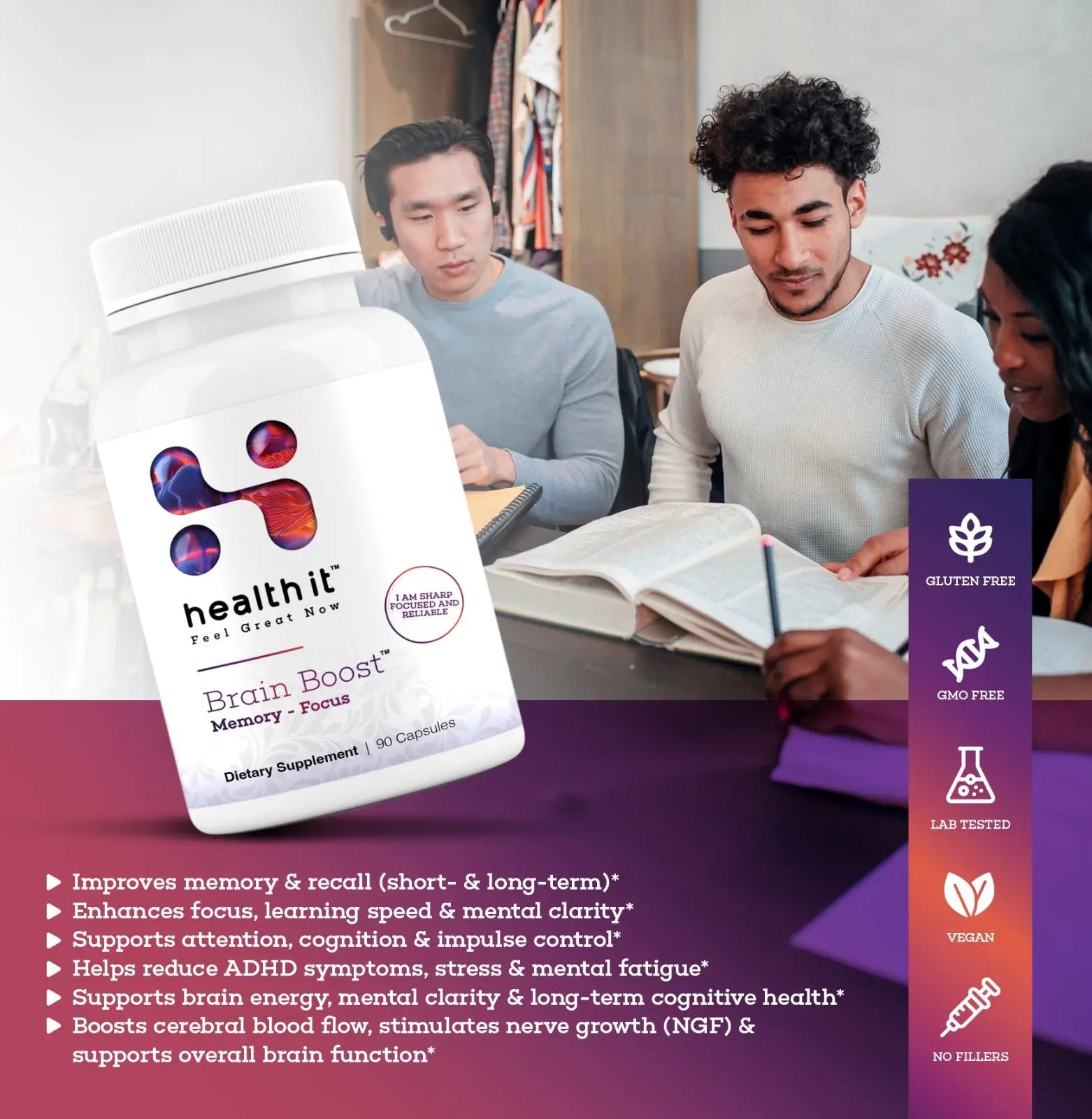 Brain Boost™ – Focus & Cognitive Support Health It
